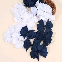 Set 2 piezas lazos azul o blanco