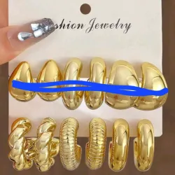 Set 3 pares de aretes