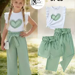 Set 3pz conjunto para niña talla 11y