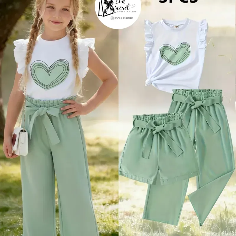 Set 3pz conjunto para niña talla 11y