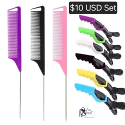 Set 9pz de peines y pinzas