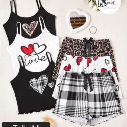 Set de pijama shotrs talla M