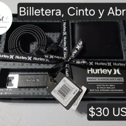 Set de Regalo Hurley con cinto, billetera y abridor