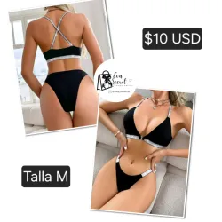 Set lencería negra talla M