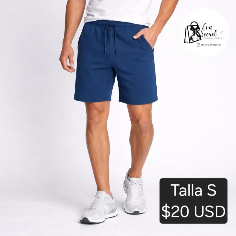 Short para hombre azul talla S