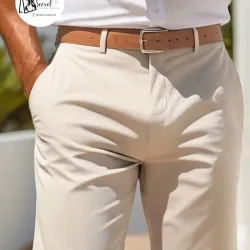 Short para hombre beige talla L