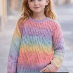 Sueter de colores para niña