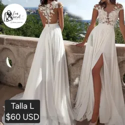 Vestido de novia talla L