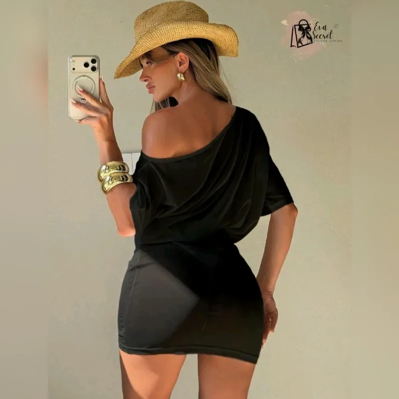 Vestido de playa negro