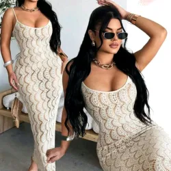 Vestido largo de playa talla M