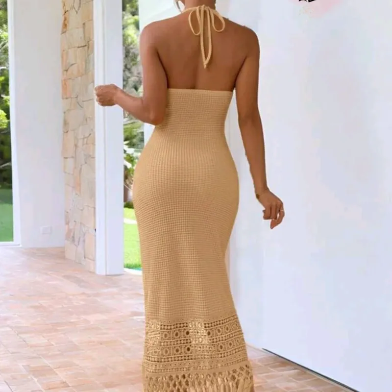 Vestido largo de playa talla M