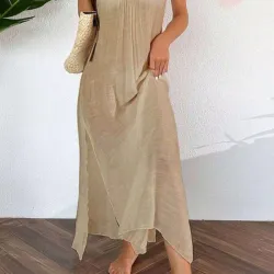 Vestido largo de playa talla M