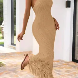 Vestido largo de playa talla S