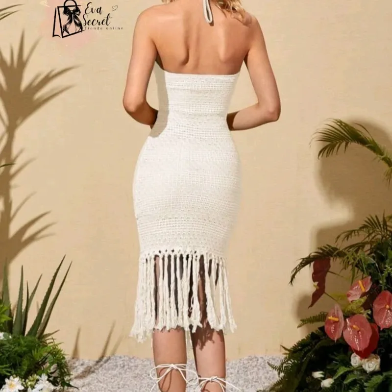 Vestido largo de playa talla S