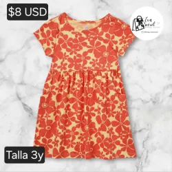 Vestido para niña de 2y a 3y