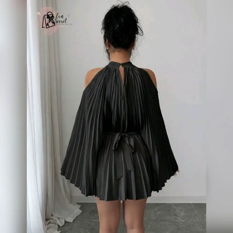 Vestido plizado Talla M