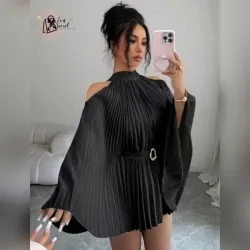 Vestido plizado Talla M