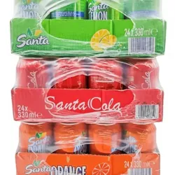 Refrescos Limón, Kola, Naranja y Piña 24u 