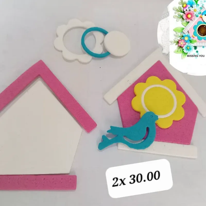 2 casitas con 1 pajarito 