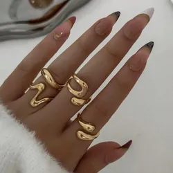 Set de Anillos Dorados