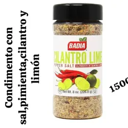 Condimento con sal,pimienta,cilantro y limon 8oz