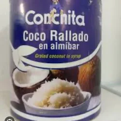 Lata de coco en almíbar 