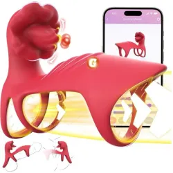🔥 Anillo DuoLengua – Vibrador con control app para él y para ella