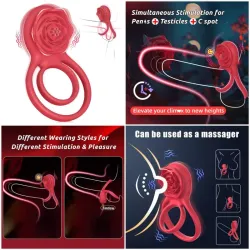 Anillos vibradores 2 en 1 con succión🔥