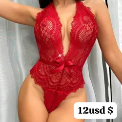  Body de encaje rojo 🌶️😏