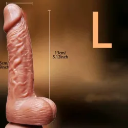 🍆 Dildo Realista con Ventosa (Tamaño L) de 17.5cm