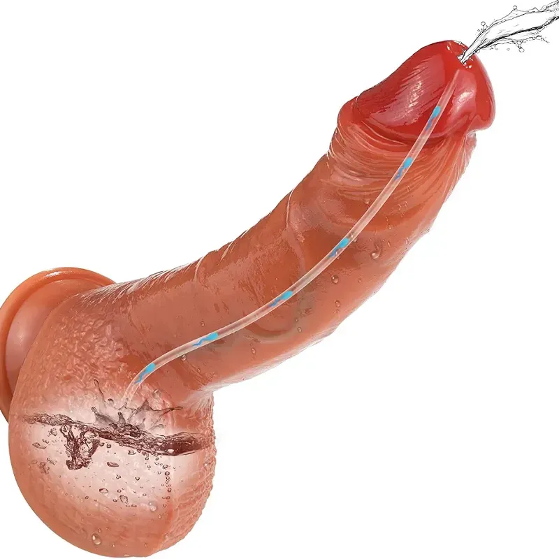 Dildo realista de 8 pulgadas y varias funciones 💧