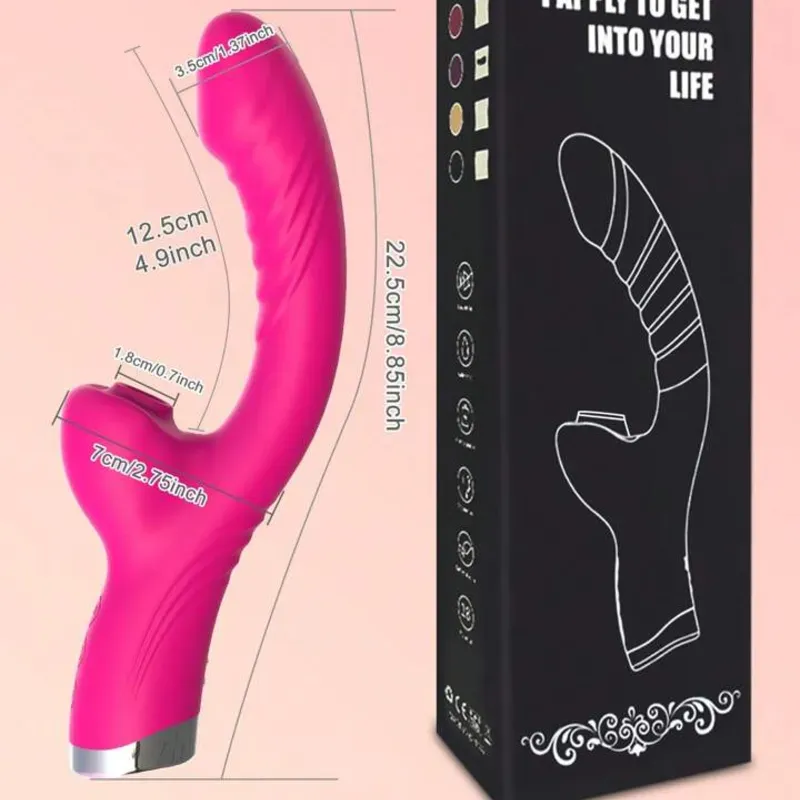 🤍 Estimulador Curvo “Touch Pro” – Potente Succión + Vibración 🔥🍑