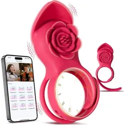 🌹 RosePlay Ring – Anillo Vibrador con Control por App 📱💕