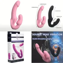 Vibrador doble cabeza🩷✨ varias funciones y modos
