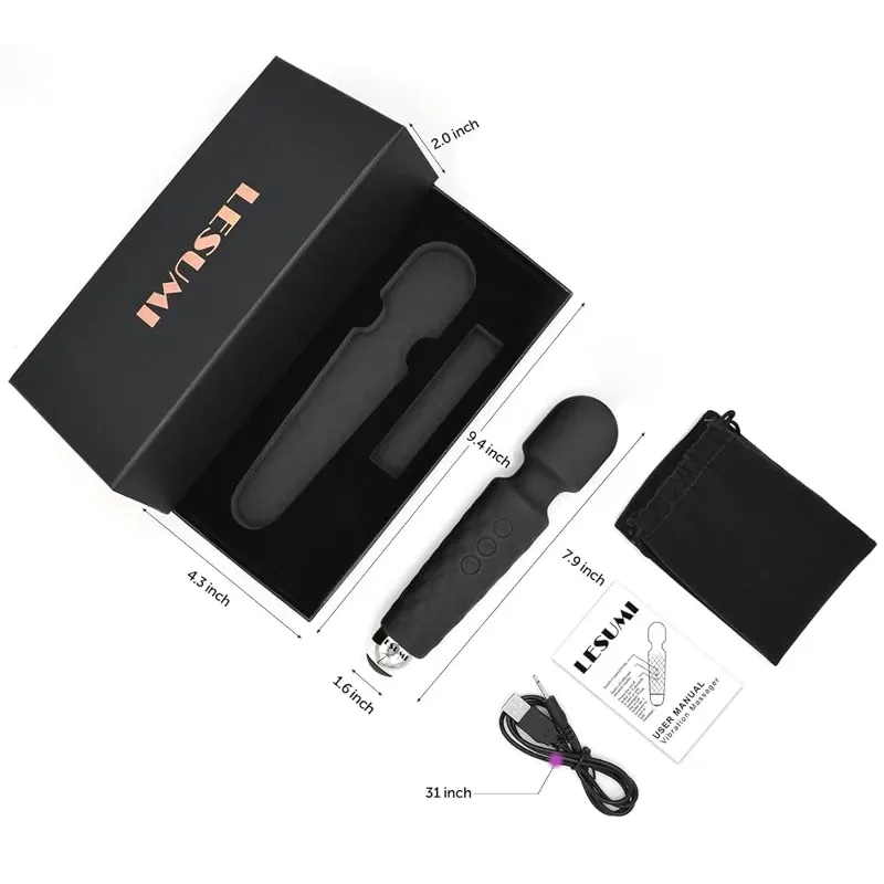⚡Vibrador 20 intensidades flexible de silicona⚡