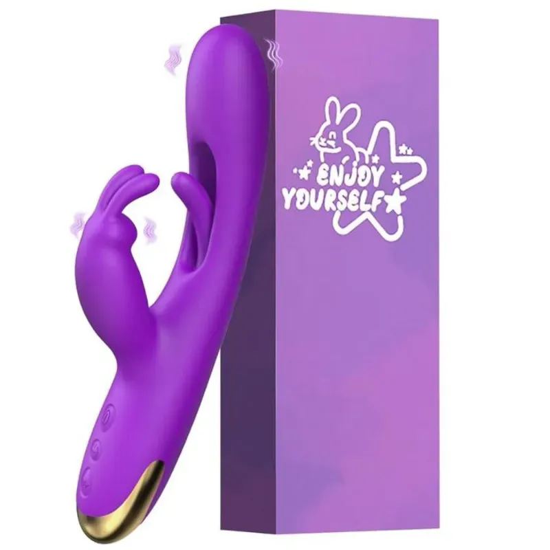 💜 Vibrador Doble "Bunny Touch" – Placer y Estilo en un Solo Diseño