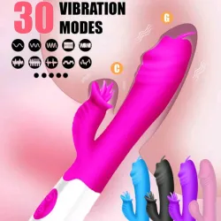 🔥 Vibrador Rabbit Ultra de 30 MODOS – Estimulación TOTAL 🔥