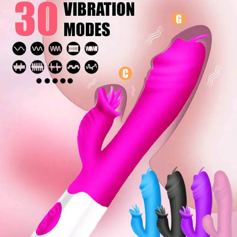 🔥 Vibrador Rabbit Ultra de 30 MODOS – Estimulación TOTAL 🔥