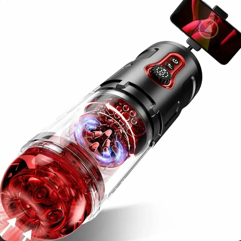 🔥 VIIGOO Masturbador Masculino de Alta Gama Automático Múltiples Funciones y Soporte para Móvil 📱🔥