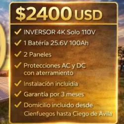 Kit Sumry 4 K con 1 Batería 24x100