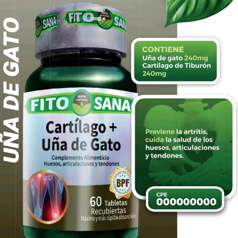 Cartílago + Uña de gato