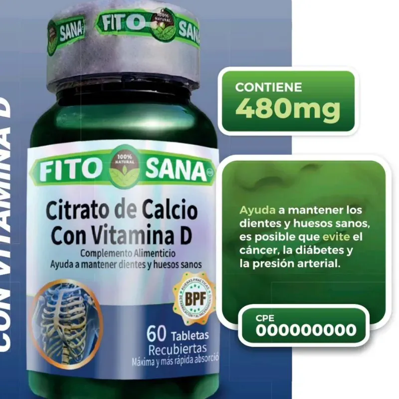 CITRATO DE CALCIO CON VITAMINA D 