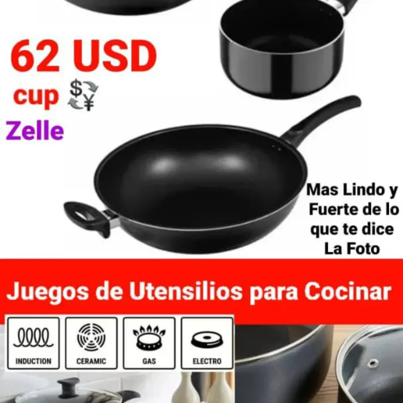 Juegos de utensilios para cocinar en USD