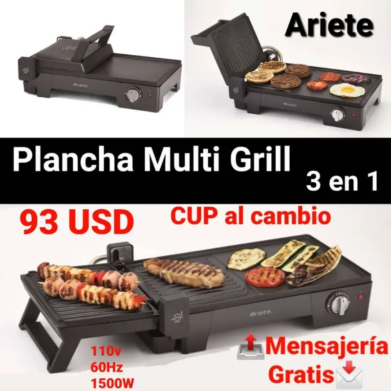 Plancha multi grill en USD 