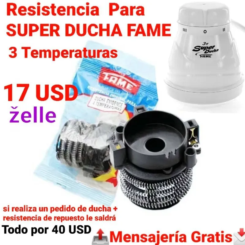 Resistencia para súper ducha fame en USD