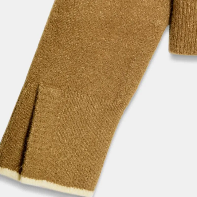 Abrigo jumper contraste