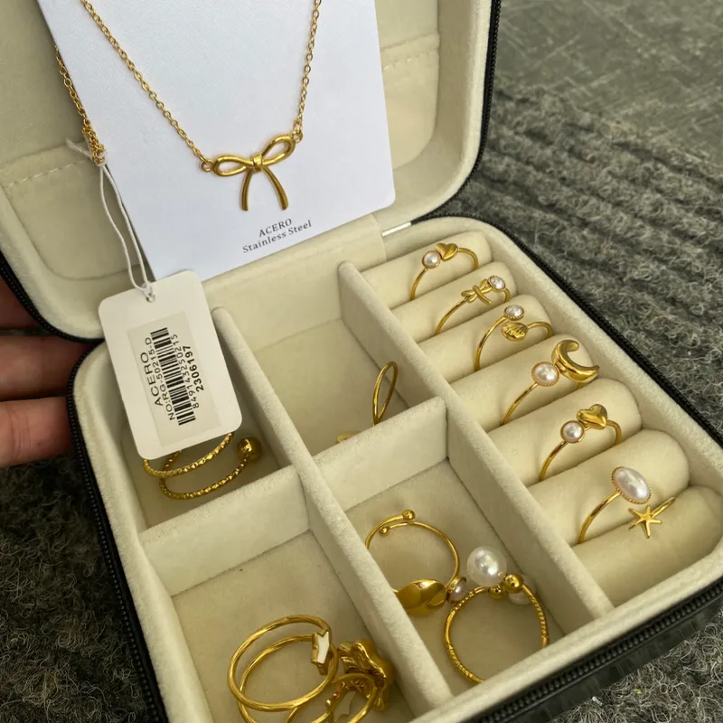 Anillos ajustables concha