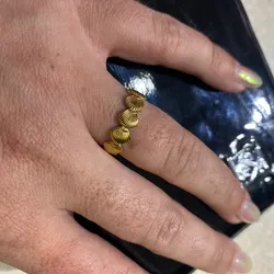Anillos ajustables dorado 