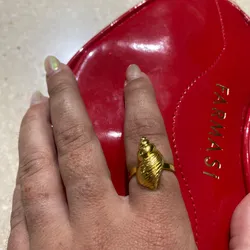 Anillos ajustables dorado caracol en espiral