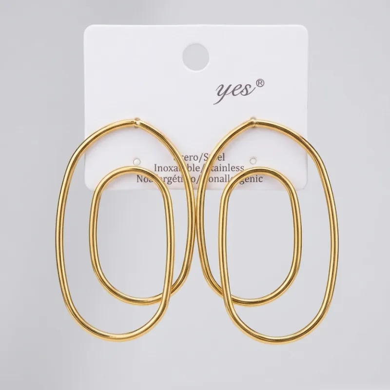 Aretes circulantes (dorados)